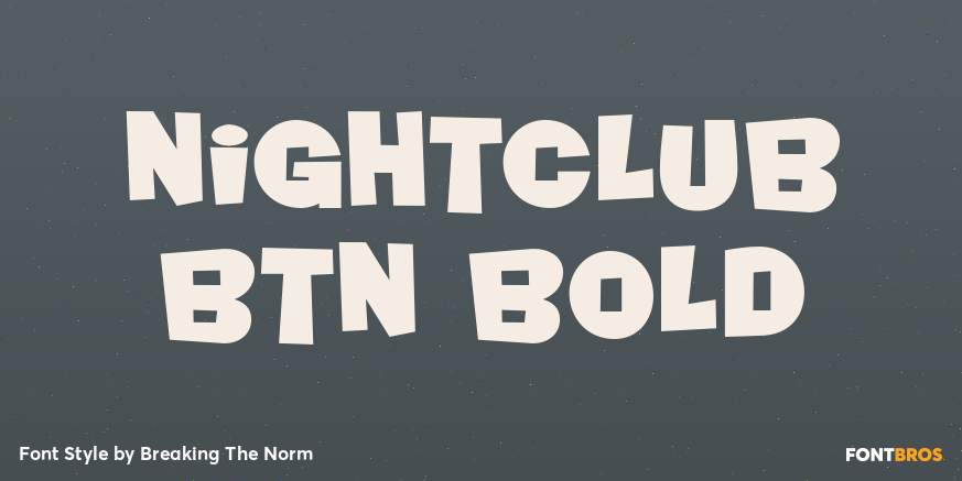 Nightclub BTN Bold Poster
