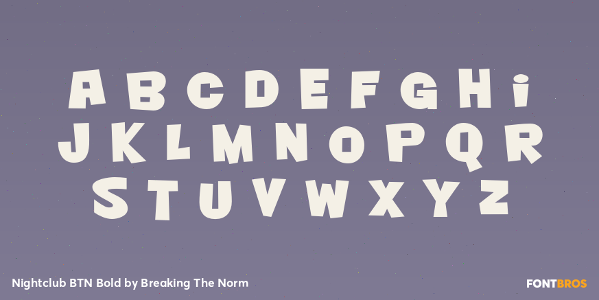 Nightclub BTN Bold Font Poster #1