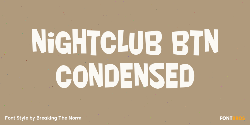 Nightclub BTN Condensed Poster