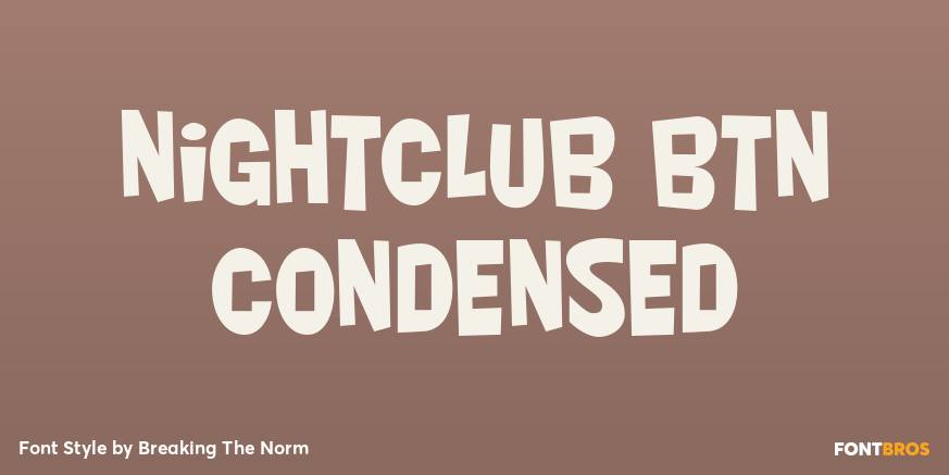 Nightclub BTN Condensed Poster