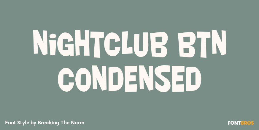 Nightclub BTN Condensed Poster