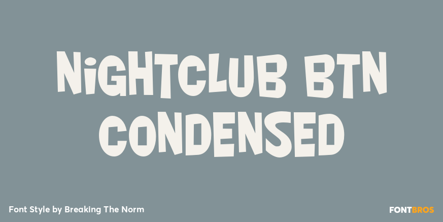 Nightclub BTN Condensed Poster