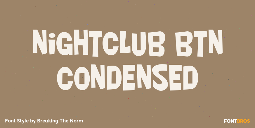 Nightclub BTN Condensed Poster