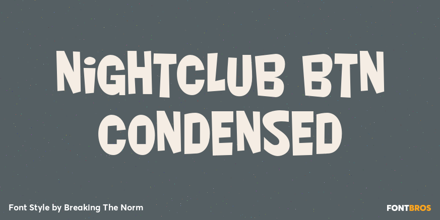 Nightclub BTN Condensed Poster