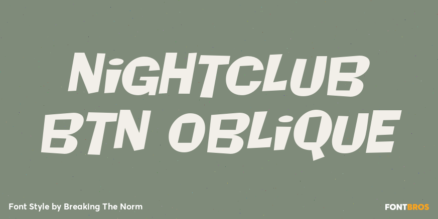 Nightclub BTN Oblique Poster