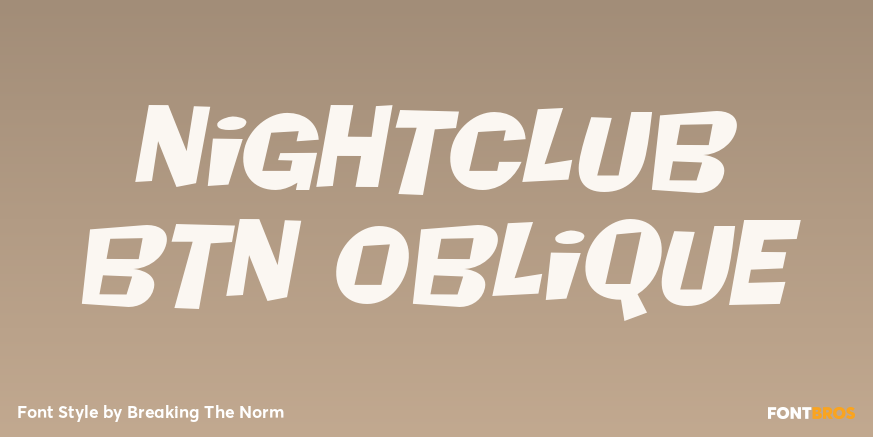 Nightclub BTN Oblique Poster