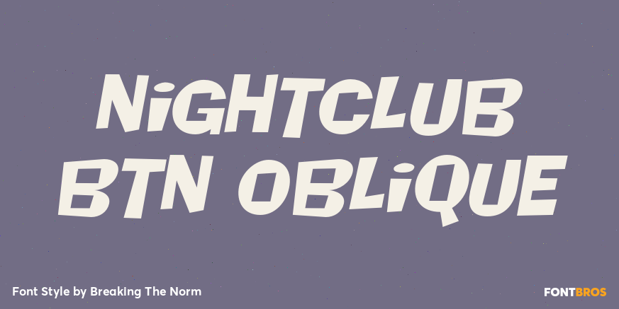 Nightclub BTN Oblique Poster