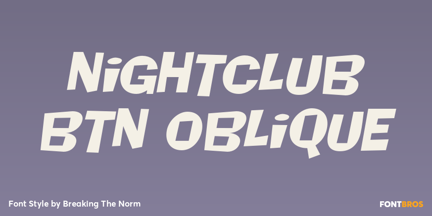 Nightclub BTN Oblique Poster