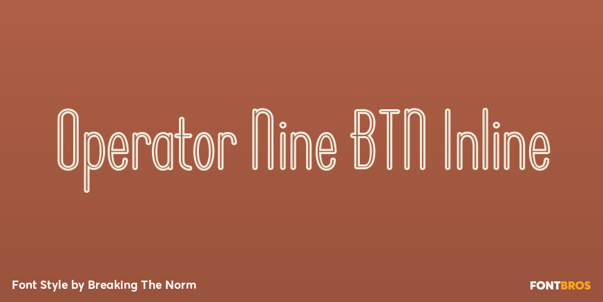 Operator Nine BTN Inline Poster