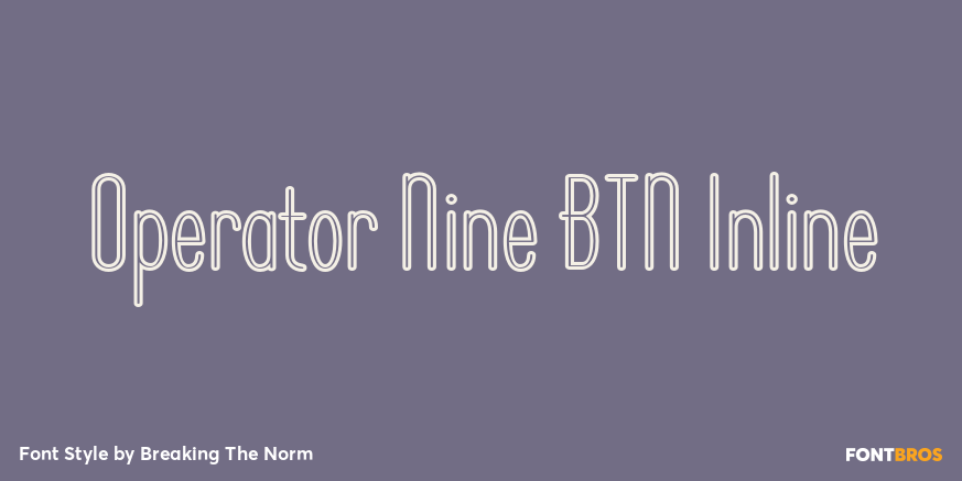 Operator Nine BTN Inline Poster