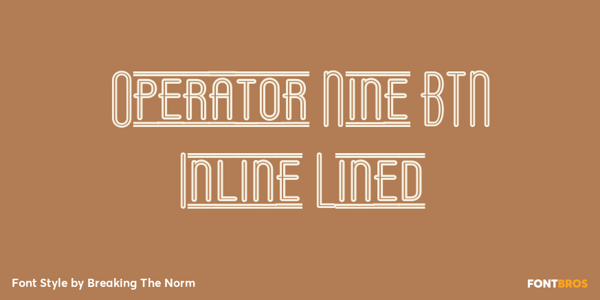 Operator Nine BTN Inline Lined Poster