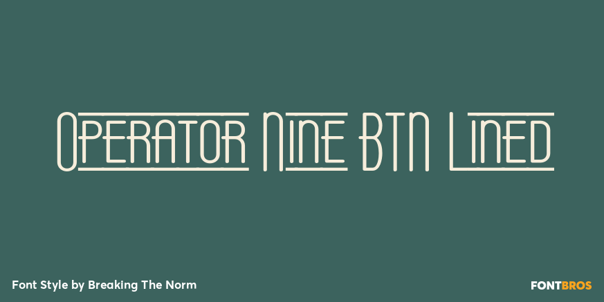 Operator Nine BTN Lined Poster