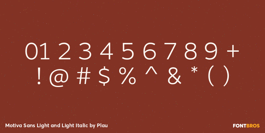 Motiva Sans Light and Light Italic Font Poster #1