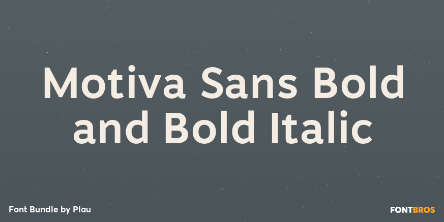 Motiva Sans Bold and Bold Italic Poster