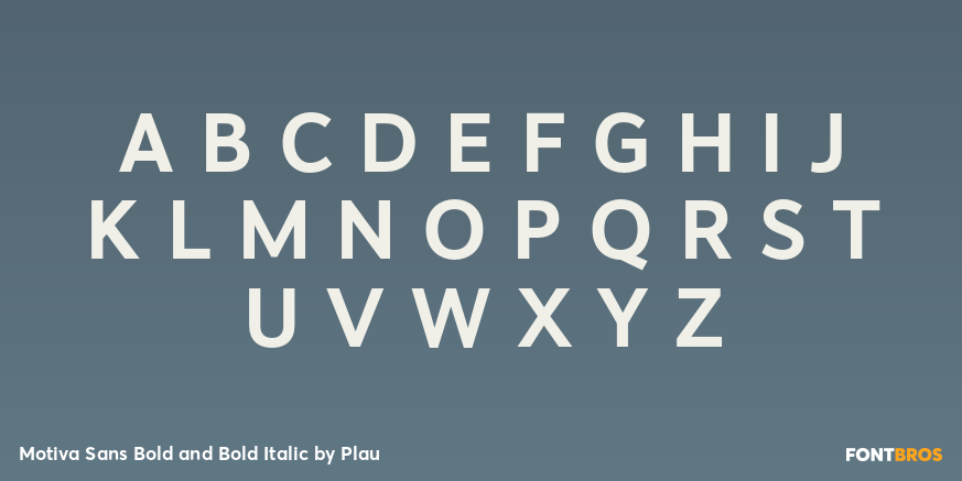 Motiva Sans Bold and Bold Italic Font Poster #1