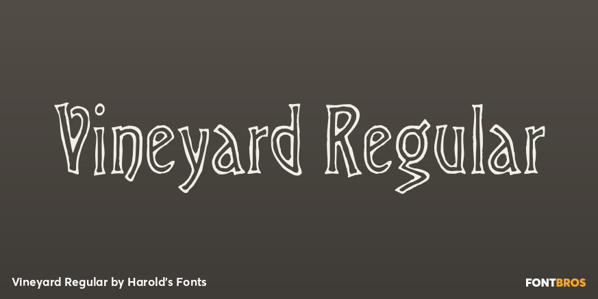 Vineyard Regular Font Poster #1