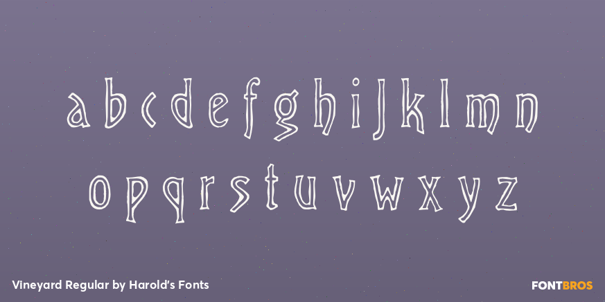 Vineyard Regular Font Poster #3