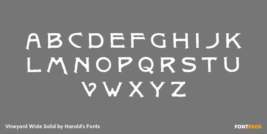 Vineyard Wide Solid Font Poster #2