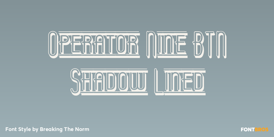 Operator Nine BTN Shadow Lined Poster