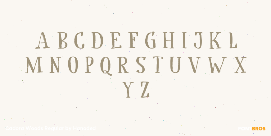 Cadora Woods Regular Font Poster #2