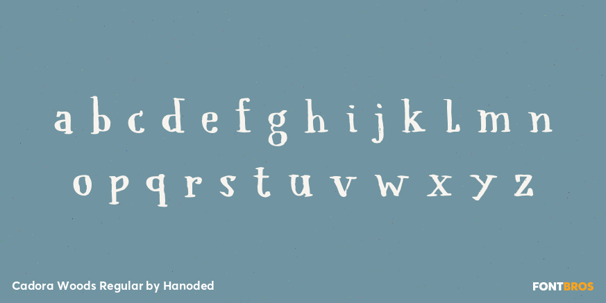 Cadora Woods Regular Font Poster #3