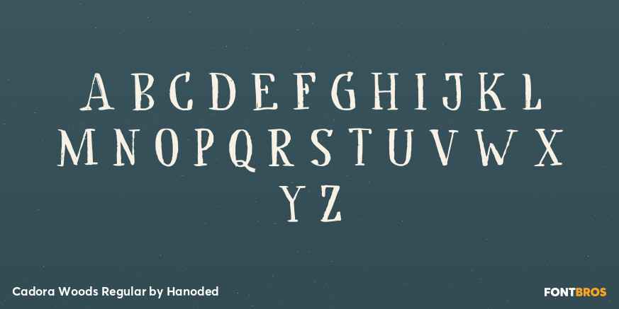 Cadora Woods Regular Font Poster #1