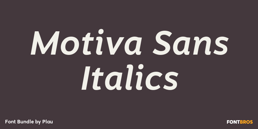 Motiva Sans Italics Font Poster #1