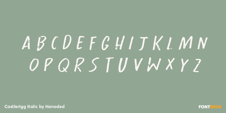 Castlerigg Italic Font Poster #2