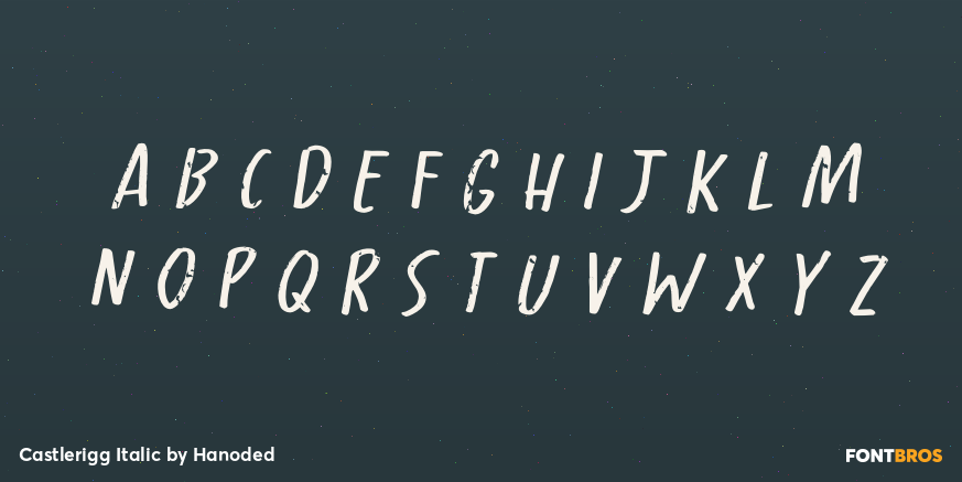 Castlerigg Italic Font Poster #3