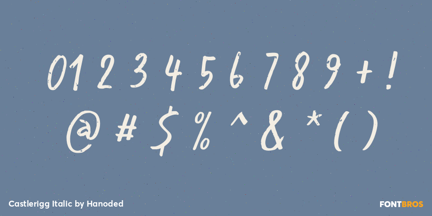 Castlerigg Italic Font Poster #4