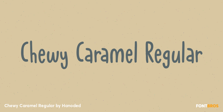 Chewy Caramel Regular Font Poster #1