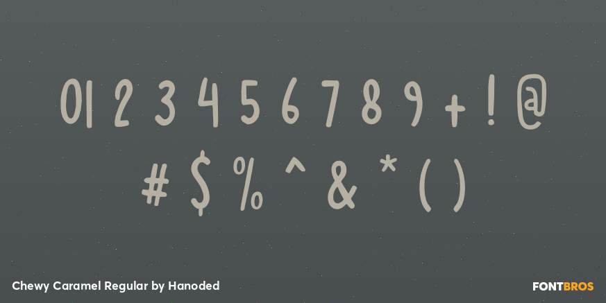 Chewy Caramel Regular Font Poster #4