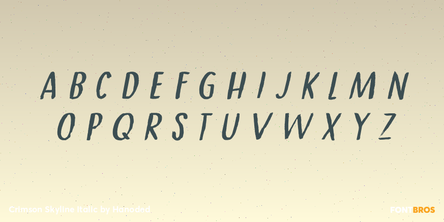 Crimson Skyline Italic Font Poster #2