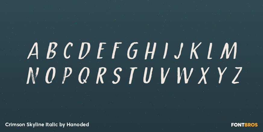 Crimson Skyline Italic Font Poster #3