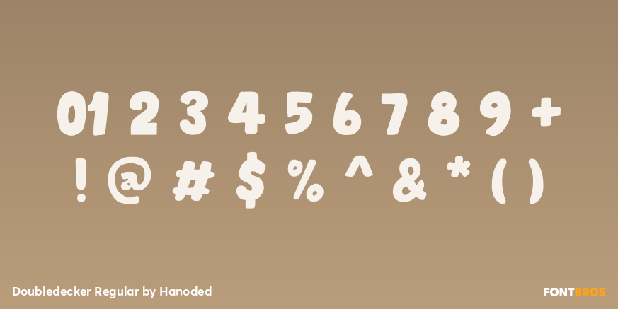 Doubledecker Regular Font Poster #1