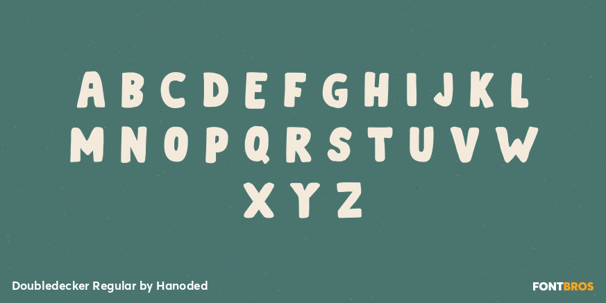 Doubledecker Regular Font Poster #2