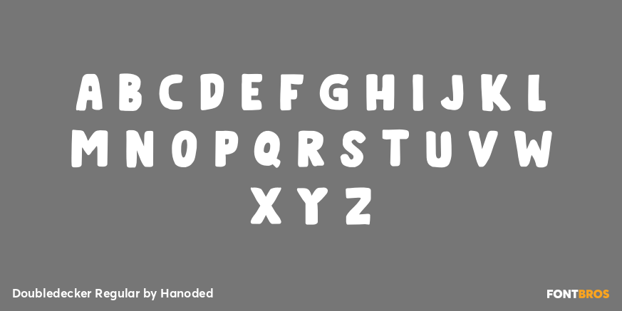 Doubledecker Regular Font Poster #3