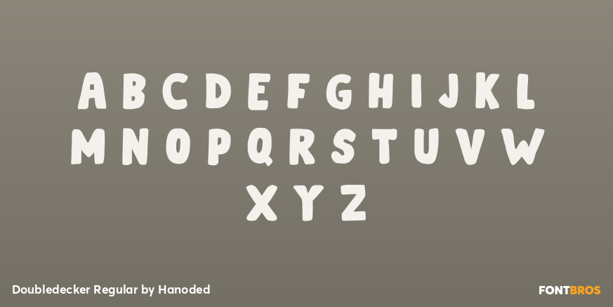 Doubledecker Regular Font Poster #1