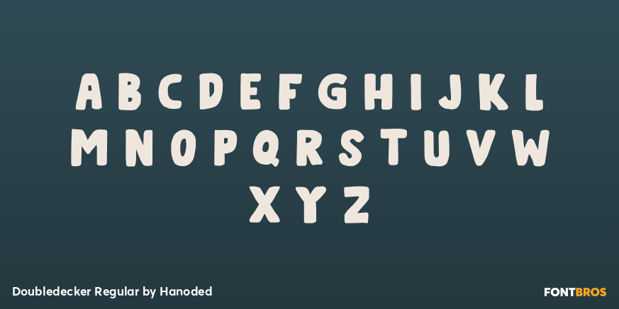 Doubledecker Regular Font Poster #1