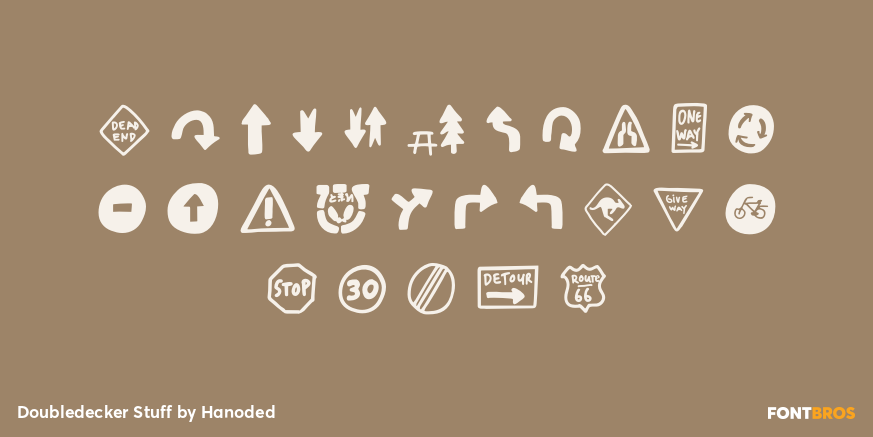 Doubledecker Stuff Font Poster #3