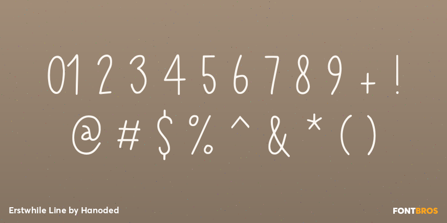 Erstwhile Line Font Poster #4