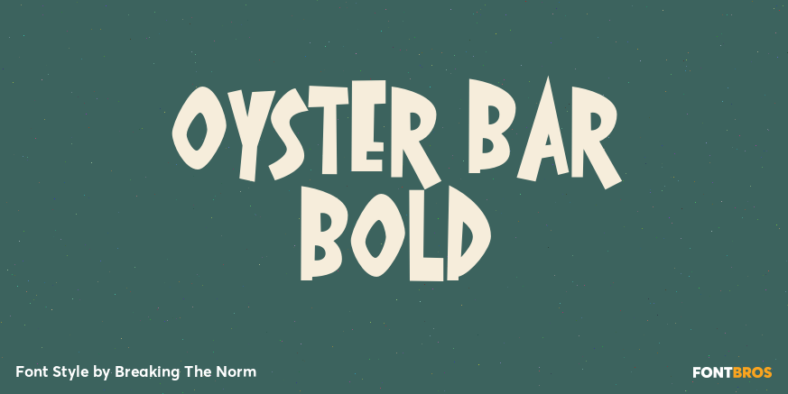 Oyster Bar Bold Poster