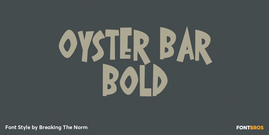Oyster Bar Bold Poster