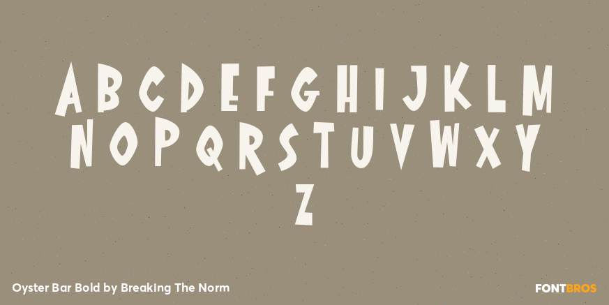 Oyster Bar Bold Font Poster #3