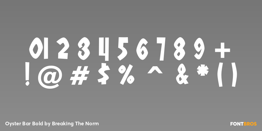 Oyster Bar Bold Font Poster #4