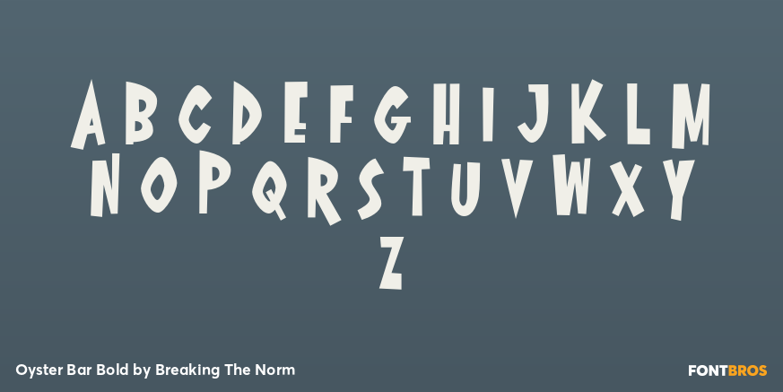 Oyster Bar Bold Font Poster #1