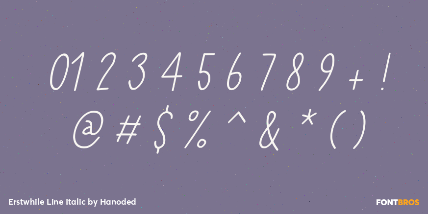 Erstwhile Line Italic Font Poster #4