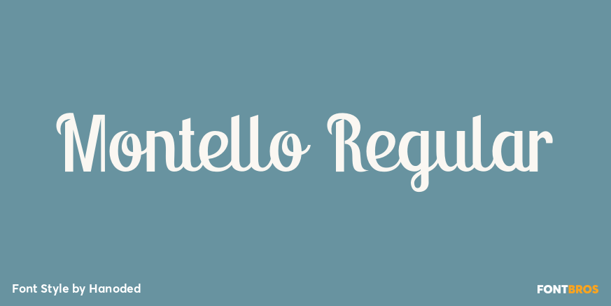 Montello Regular Font Poster #1