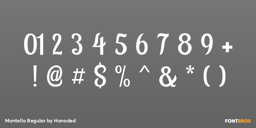 Montello Regular Font Poster #4