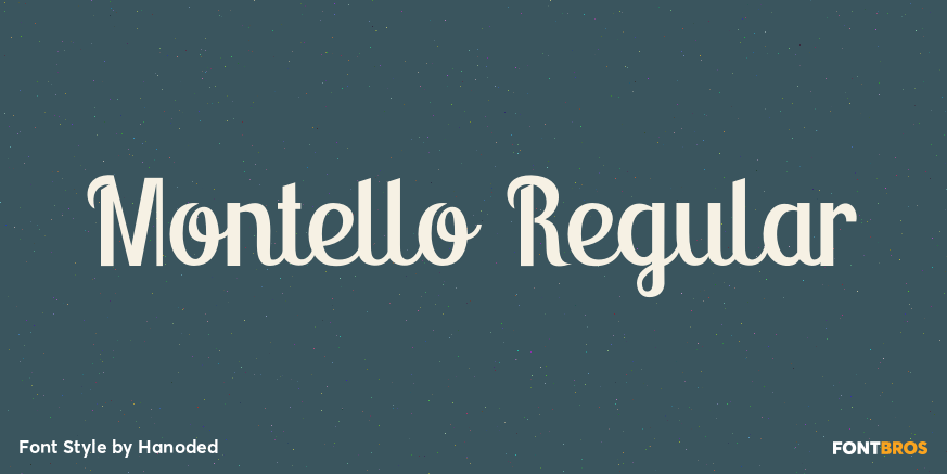 Montello Regular Font Poster #1